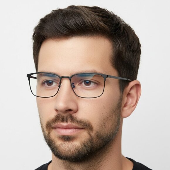 Saint Laurent Mens Square/Rectangle Black Black Transparent Fashion Designer